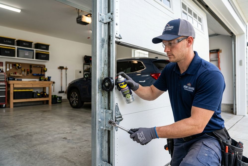 Garage door maintenance and tune-up